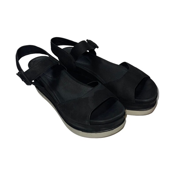 Eileen Fisher Platform Sandals Size 6.5 - Picture 1 of 8
